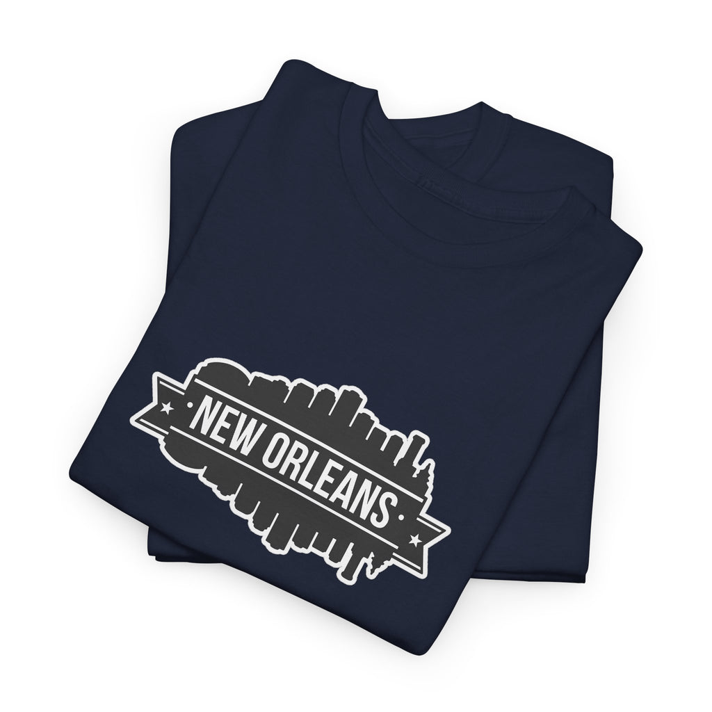 New Orleans Skyline T-Shirt – Retro Badge Cityscape Tee