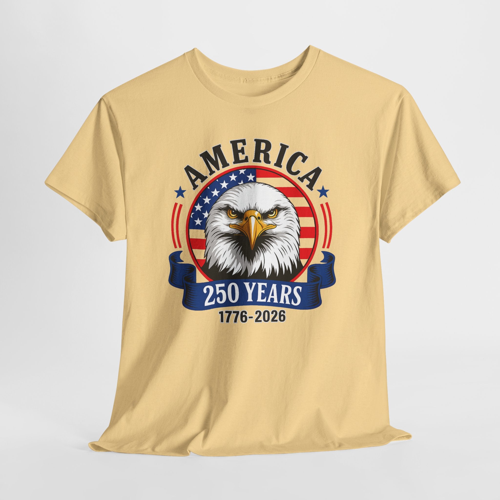 America 250 Years T-Shirt – Bald Eagle 1776–2026 Patriotic Tee