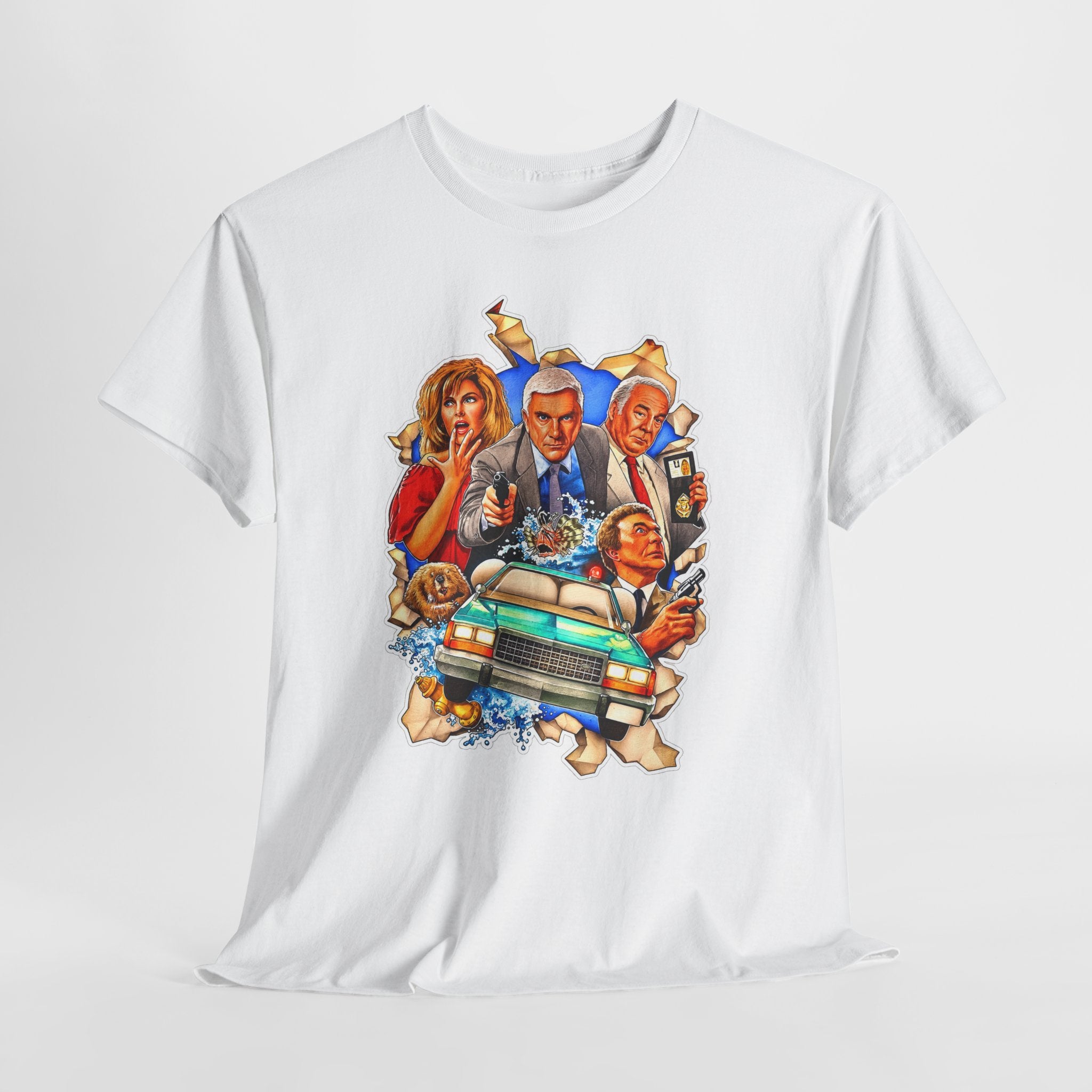 The Naked Gun / Police Squad Crime Comedy Movie Poster Cotton T-Shirt