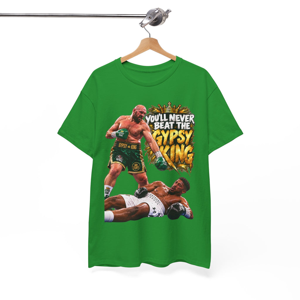 Boxing Graphic Tee – "You'll Never Beat the Gypsy King" Fight Shirt