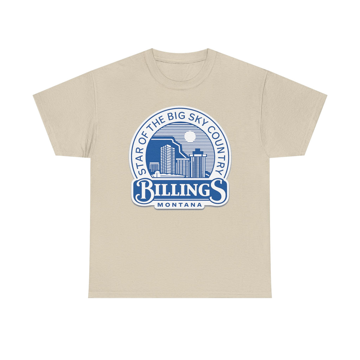 Billings Montana Tee — "Star of the Big Sky Country" Retro City Skyline T-Shirt