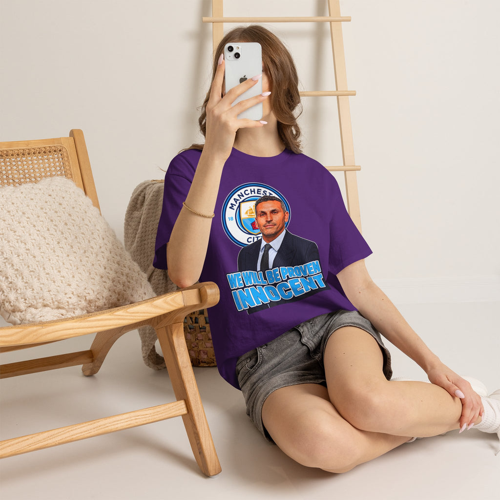 Manchester City “We Will Be Proven Innocent” Fan Cotton T-Shirt