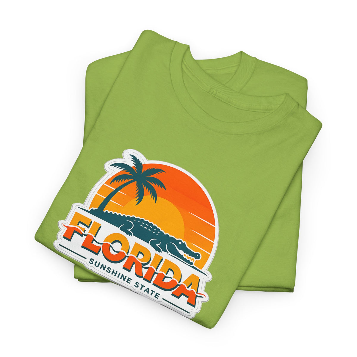 Florida Sunshine State T-Shirt — Retro Palm Sunset Graphic Tee