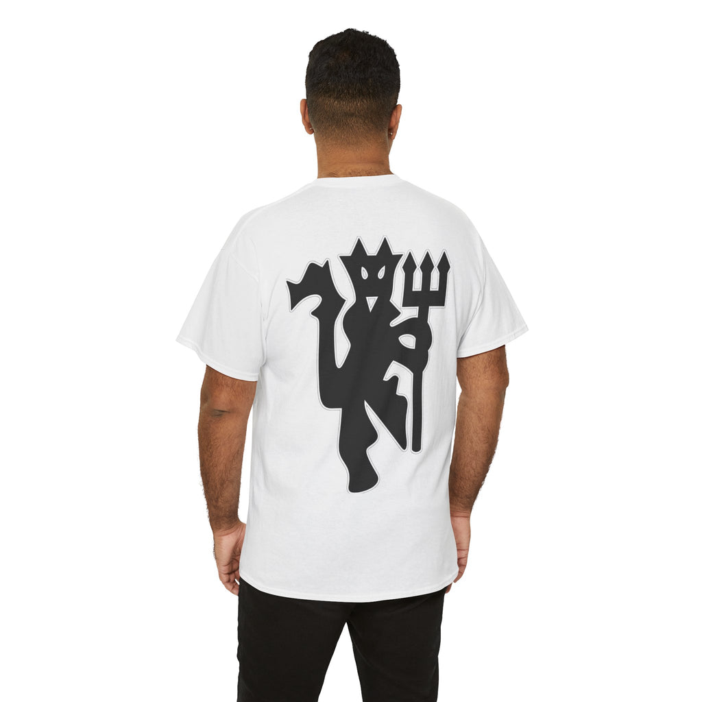 Manchester United Devil Cotton T-Shirt – Retro Trident Football Crest Tee