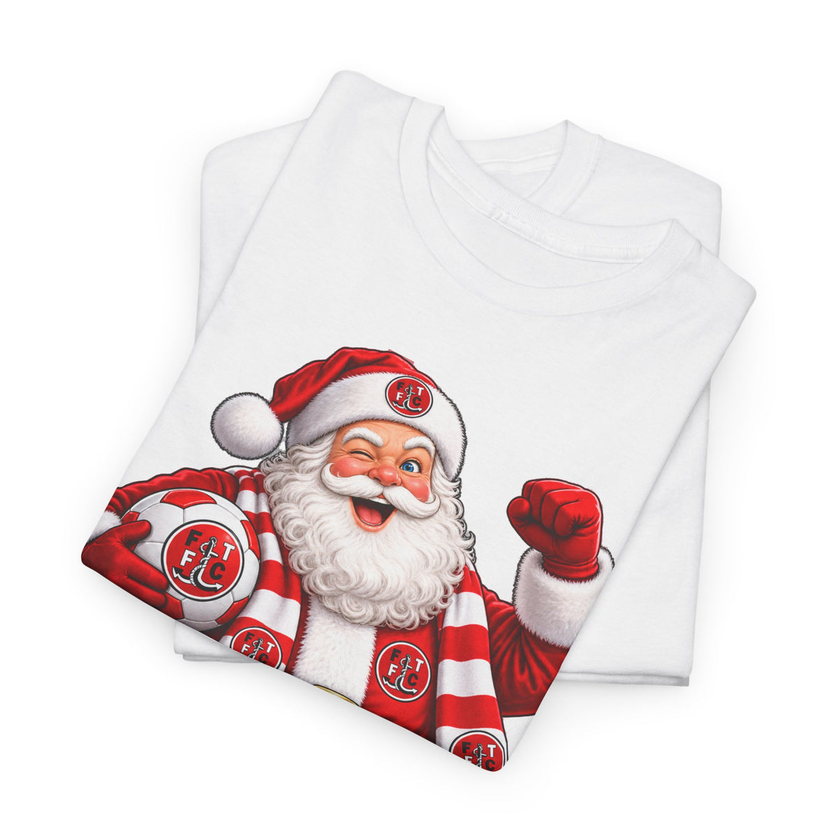 Santa Is a Fleetwood Fan Cotton T-Shirt
