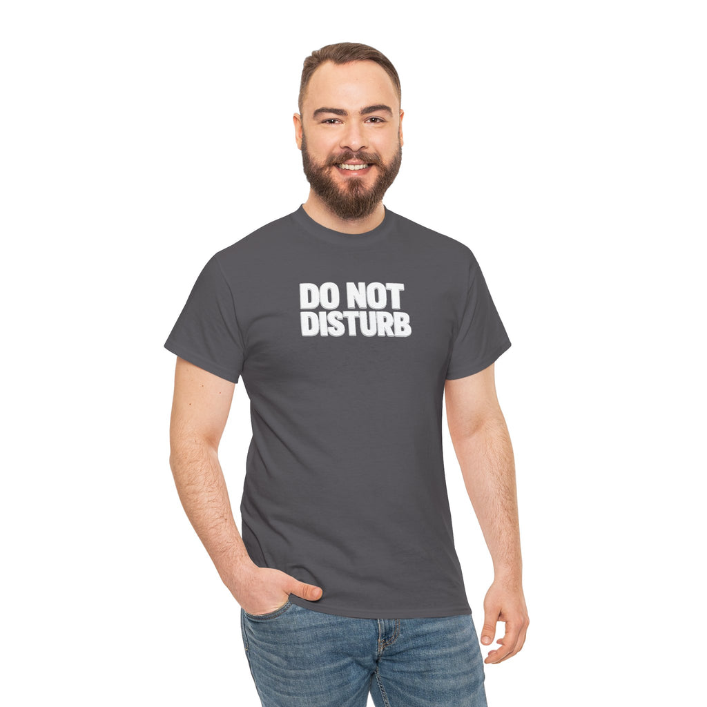 Do Not Disturb Tee — Black Graphic Statement T-Shirt
