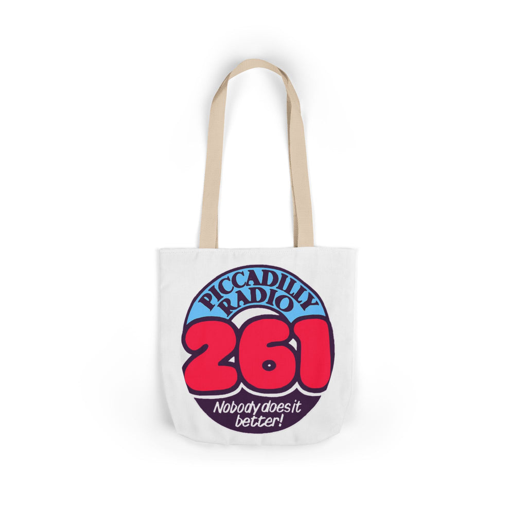 Tote Bag — Retro 'Piccadilly Radio 261' Vintage Logo Canvas Tote
