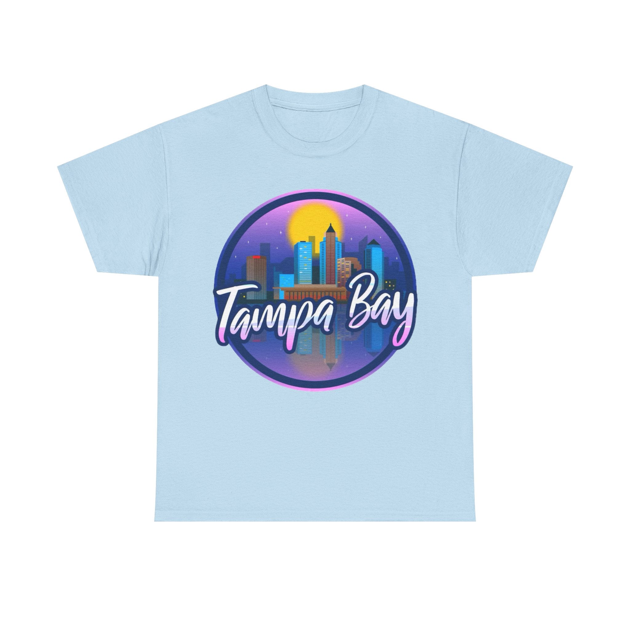 Tampa Bay Skyline T-Shirt — Retro Sunset Cityscape Tee