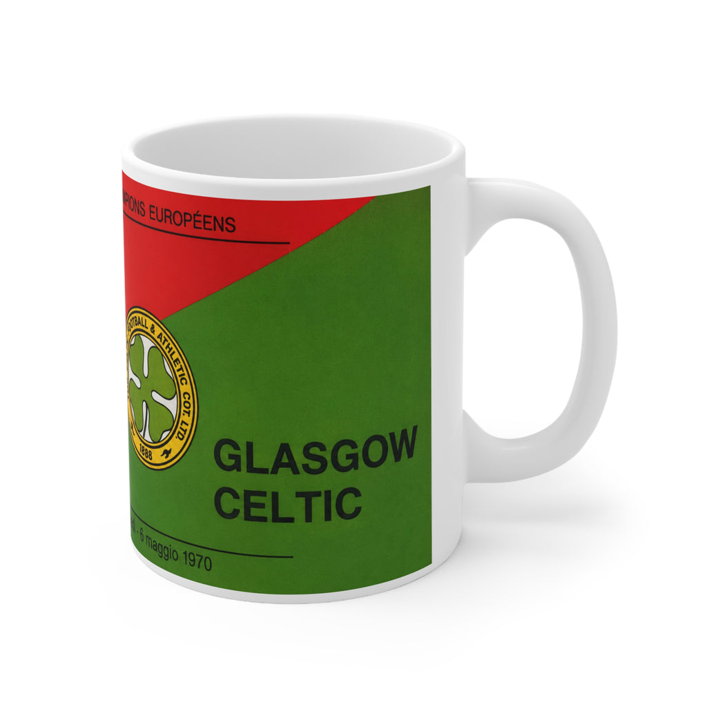 1970 European Cup Final Programme Cover Inspired Ceramic Coffee Mug — 11oz & 15oz