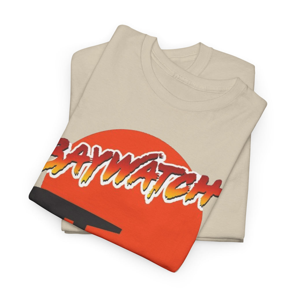 Baywatch Lifeguard Sunset Cotton T-Shirt