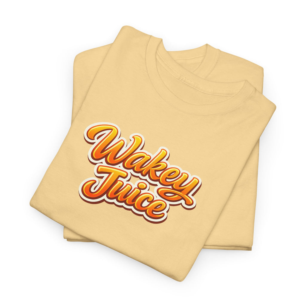 Wakey Juice T‑Shirt — Retro Orange Script Graphic Tee