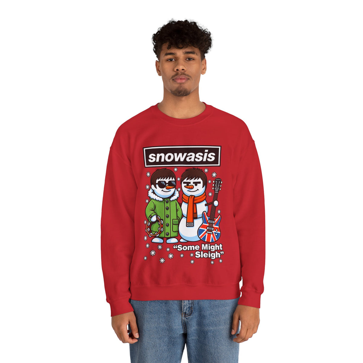 Snowasis "Some Might Sleigh" #Oasis Inspired Crewneck Sweatshirt