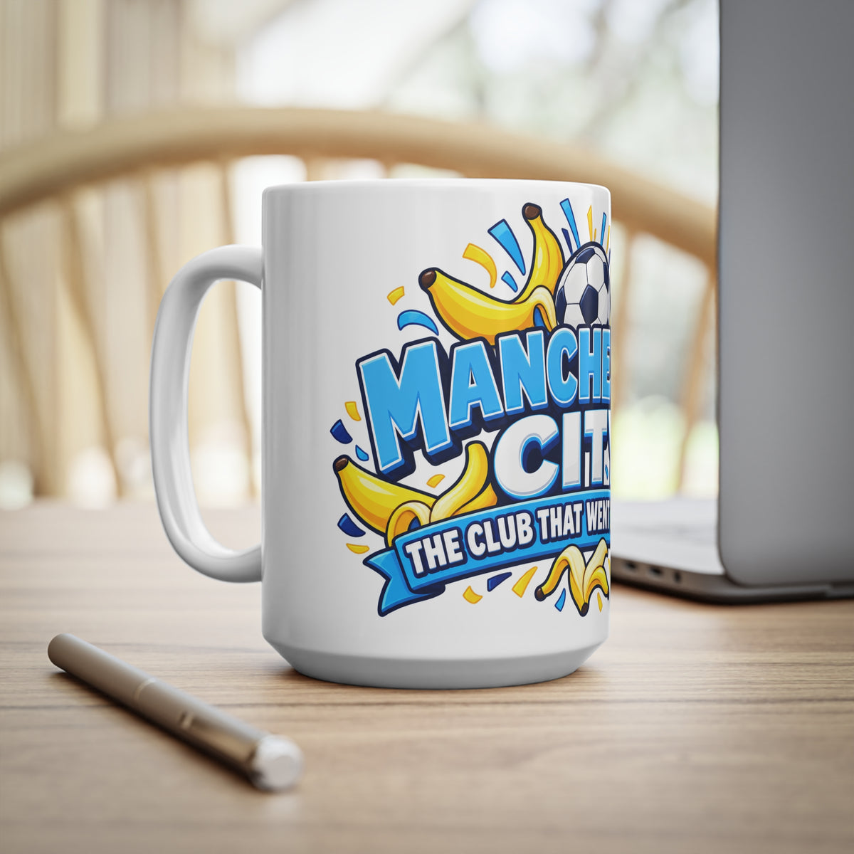 Manchester City Coffee Mug — “The Club That Went Bananas” 11oz/15oz Ceramic