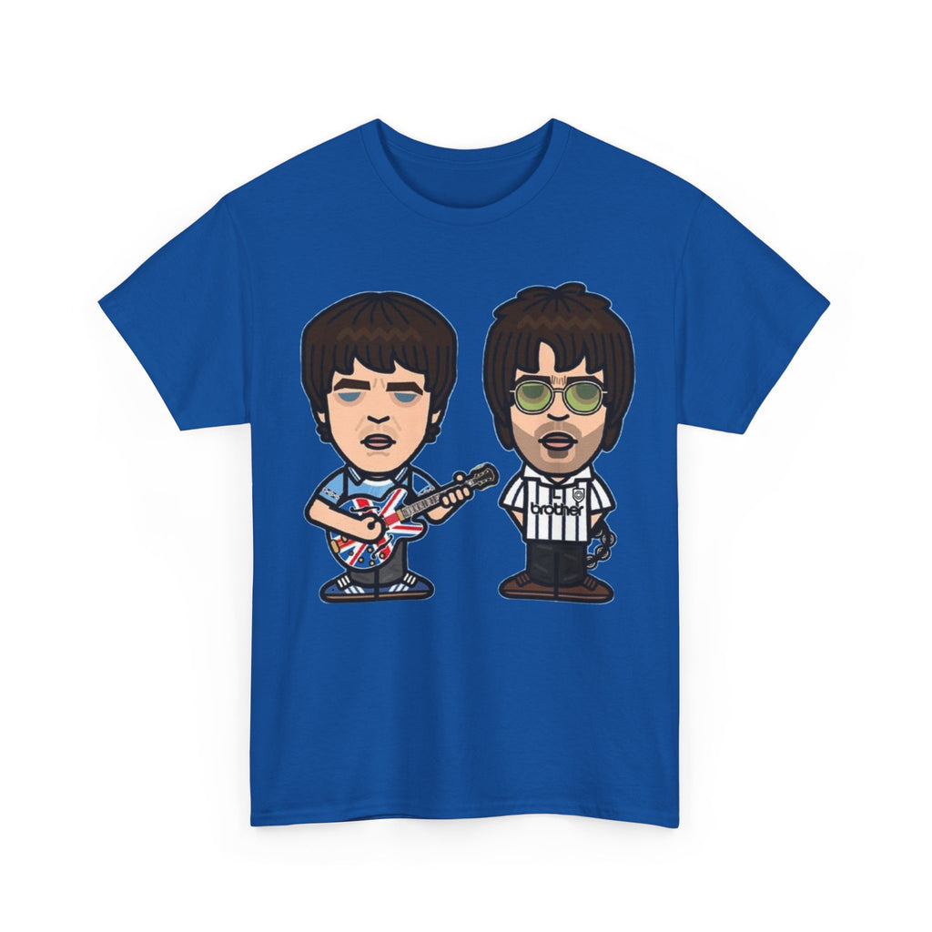 Oasis Noel & Liam Cartoon Rock Duo T-Shirt