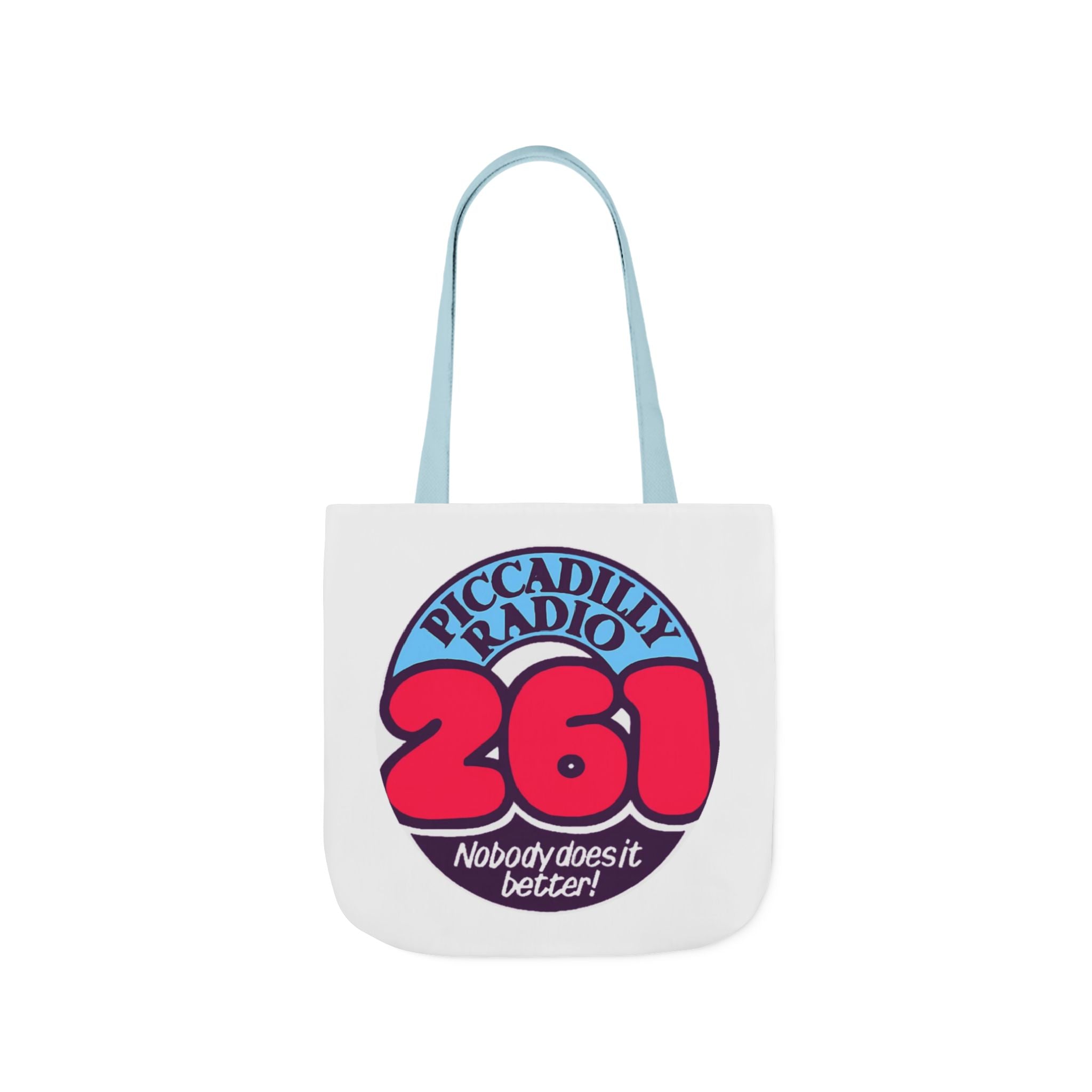 Tote Bag — Retro 'Piccadilly Radio 261' Vintage Logo Canvas Tote