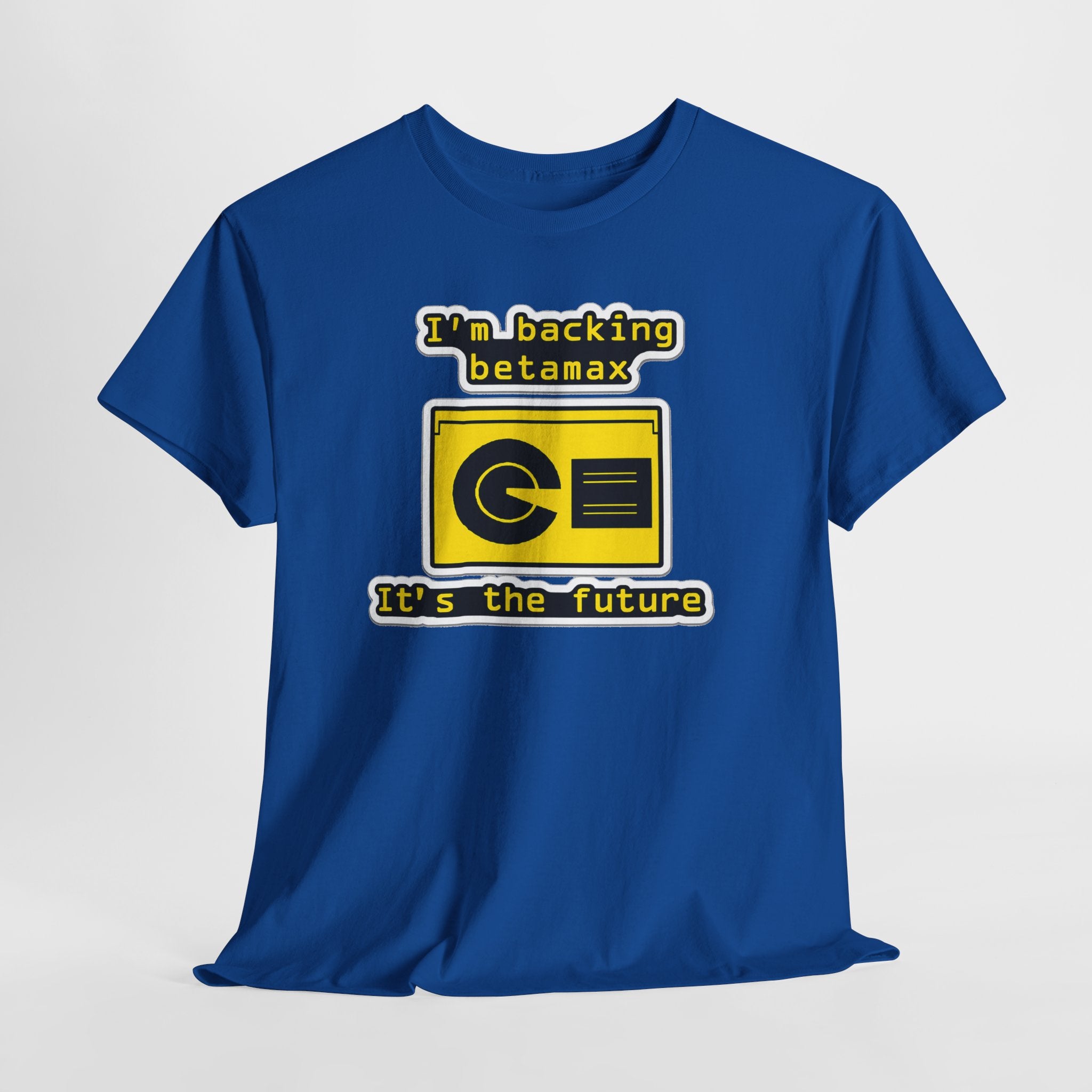 Betamax Retro Tee — "I’m backing betamax, it’s the future" Vintage Cassette T-Shirt
