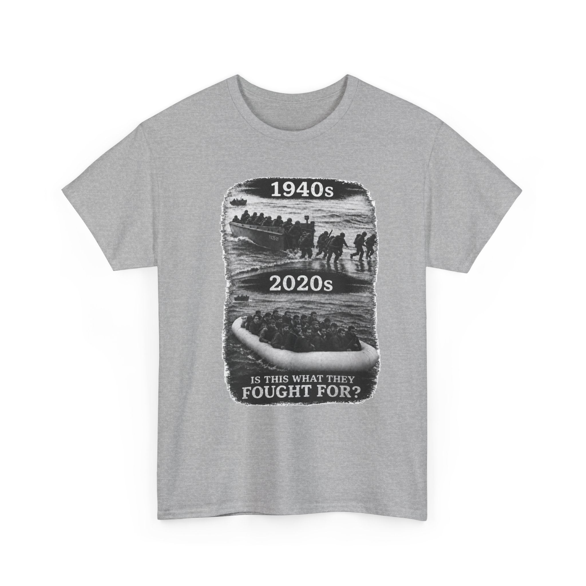 1940s vs 2020s Veterans Tribute Tee — "Is This What They Fought For?"