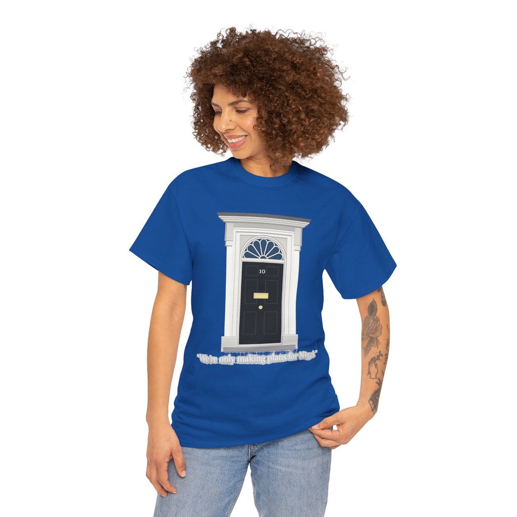 Doorway Graphic Tee — 'With Only a Knocking, who will be Might?' Black T‑Shirt