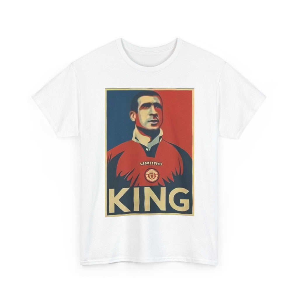 Eric Cantona King Manchester United Graphic Tee — Retro Sports Poster Football Shirt