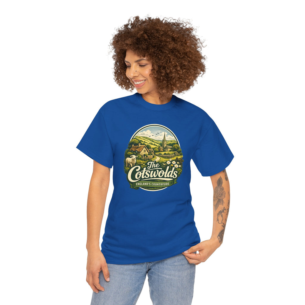 Cotswolds Vintage Landscape T‑Shirt — The Cotswolds Countryside Tee