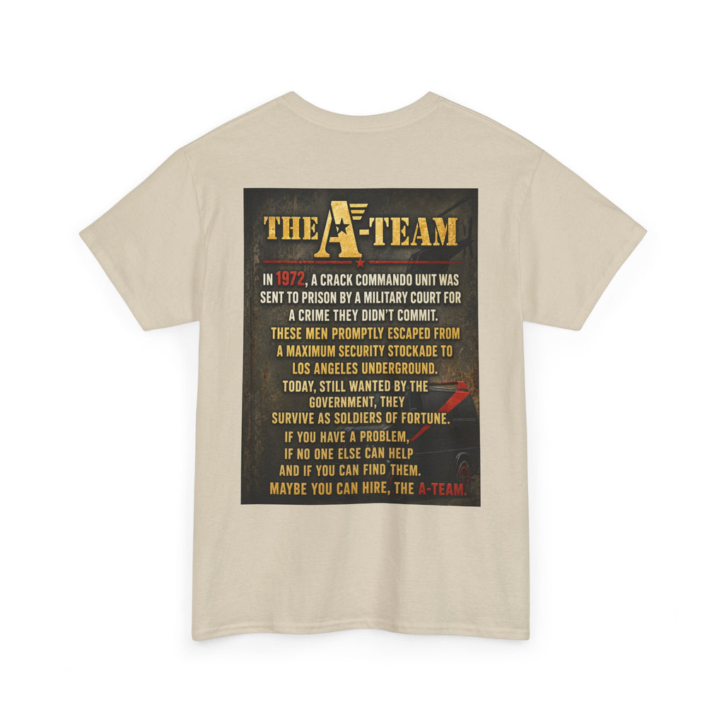 A-Team Graphic Tee — Retro TV Series Logo & Character Poster T-Shirt