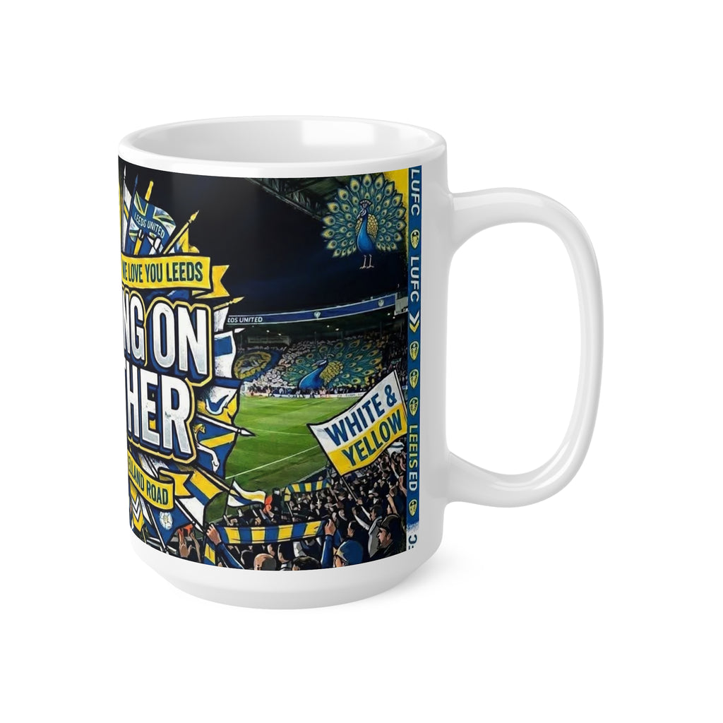 Leeds United 'Marching On Together' Ceramic Coffee Mug (11oz & 15oz)