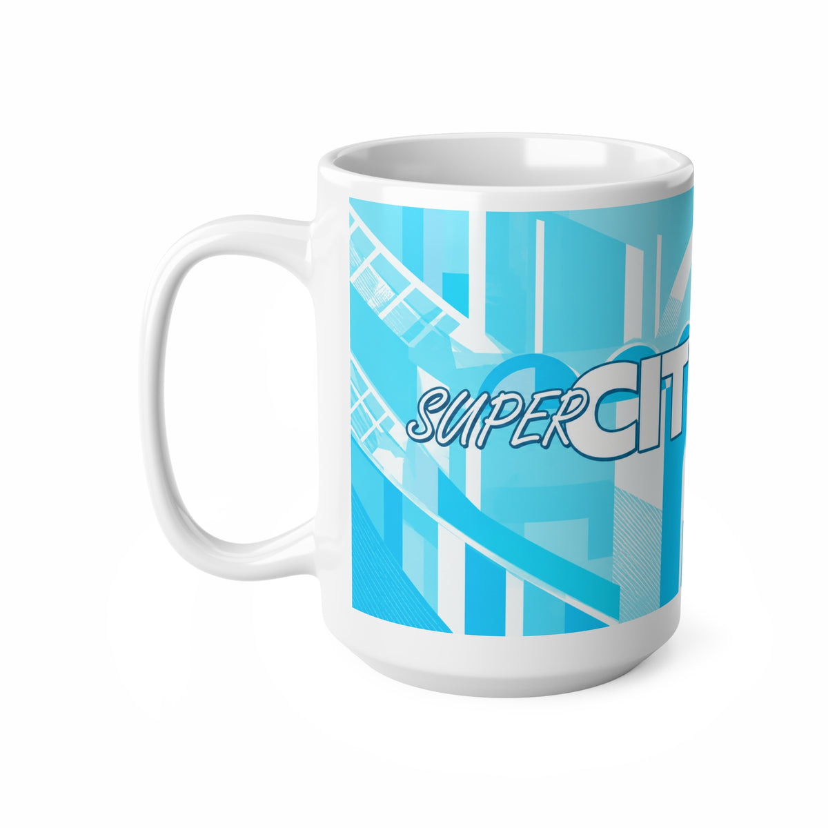 Super City from Maine Road Ceramic Coffee Cups, 11oz, 15oz