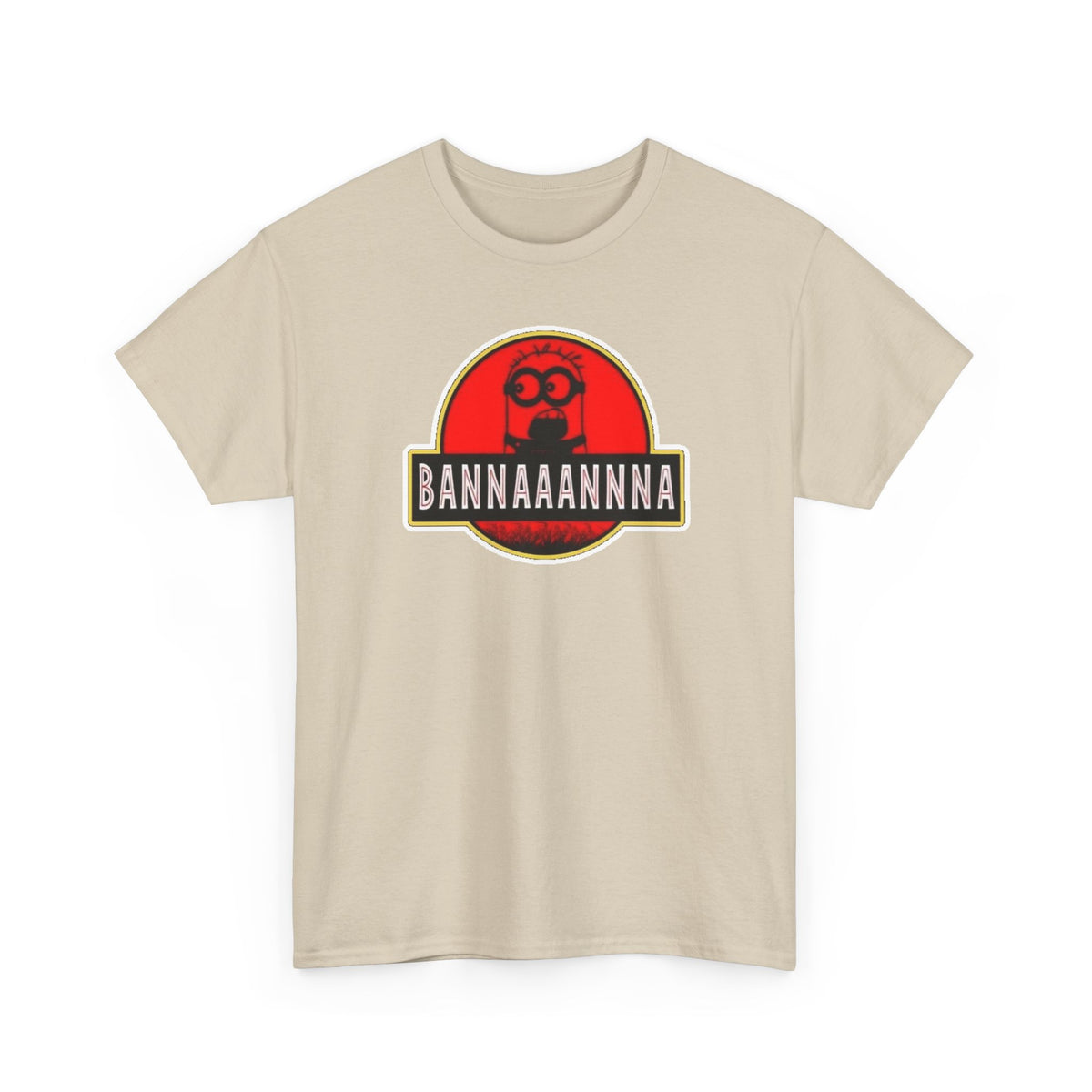 Bannaaannna Graphic Tee — Retro Red Logo Funny Banana Shirt
