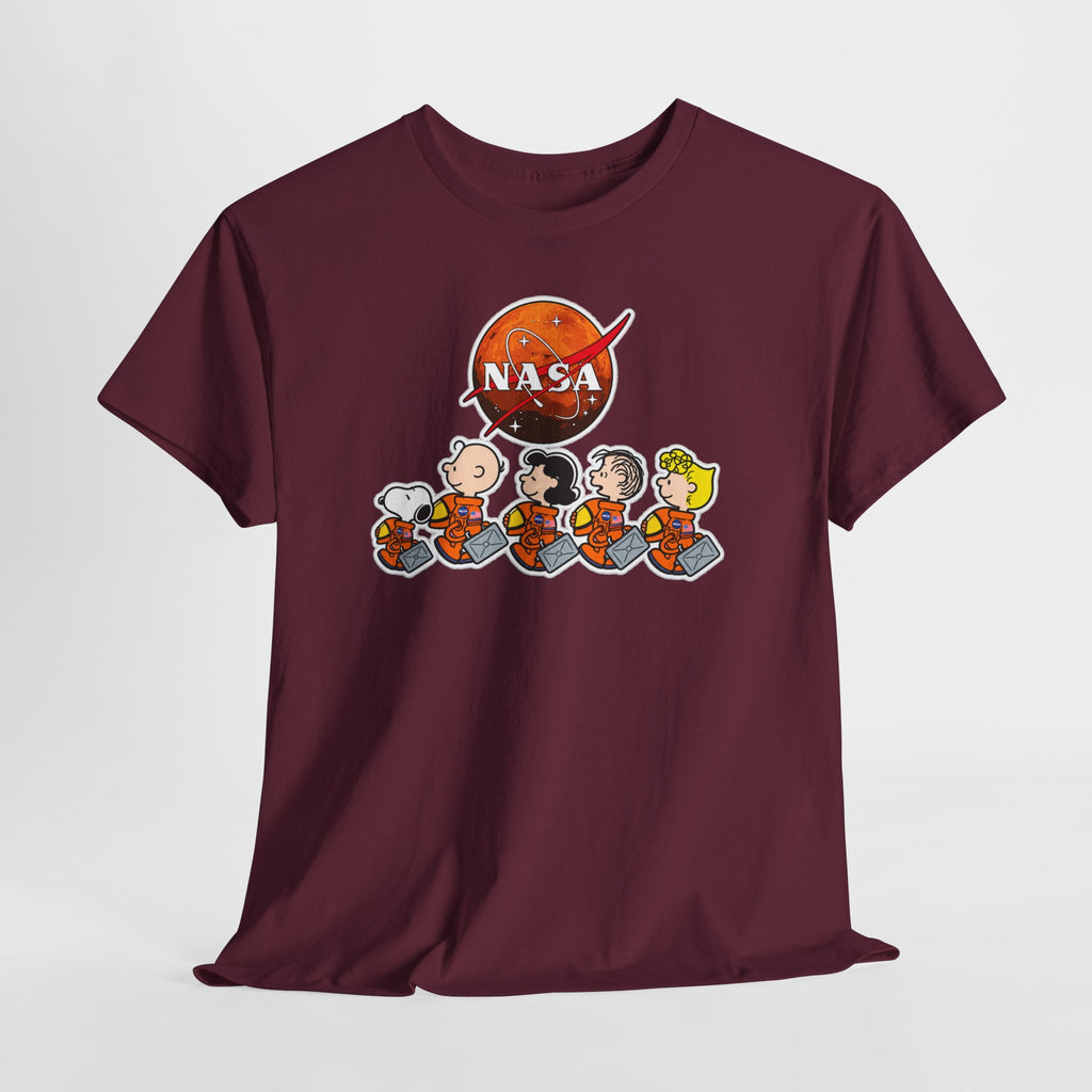 NASA Peanuts Cartoon T‑Shirt — Retro Space Snoopy & Crew Graphic Tee