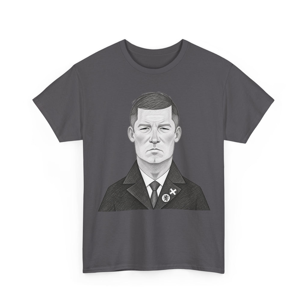 Sir Alex Ferguson Cotton T-Shirt — Vintage Stoic Portrait Shirt