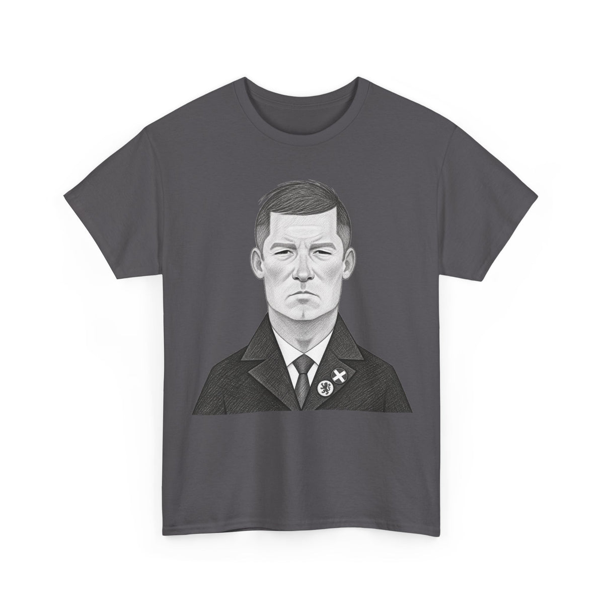 Sir Alex Ferguson Cotton T-Shirt — Vintage Stoic Portrait Shirt
