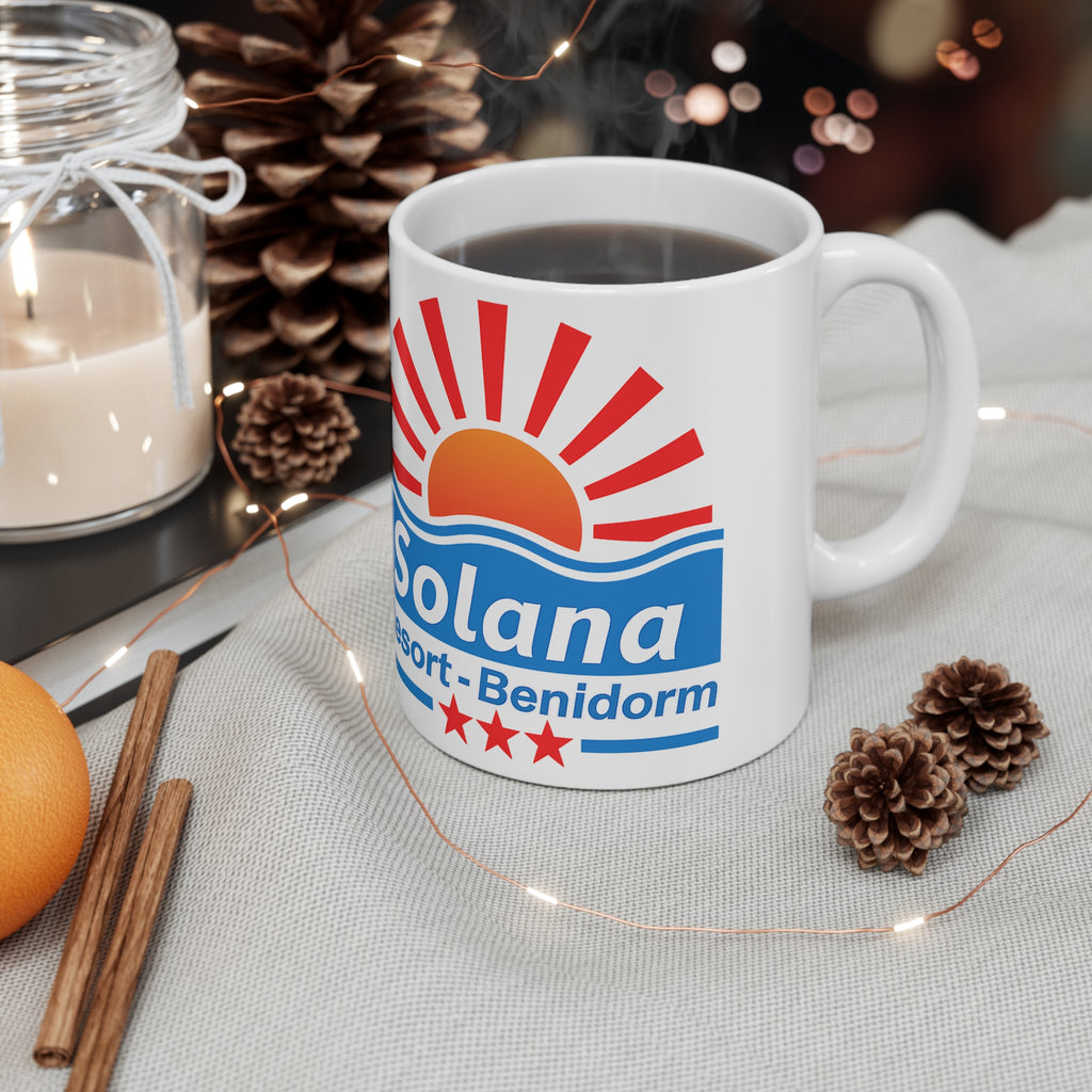Solana Resort Benidorm Sunrise Ceramic Coffee Mug – 11oz & 15oz