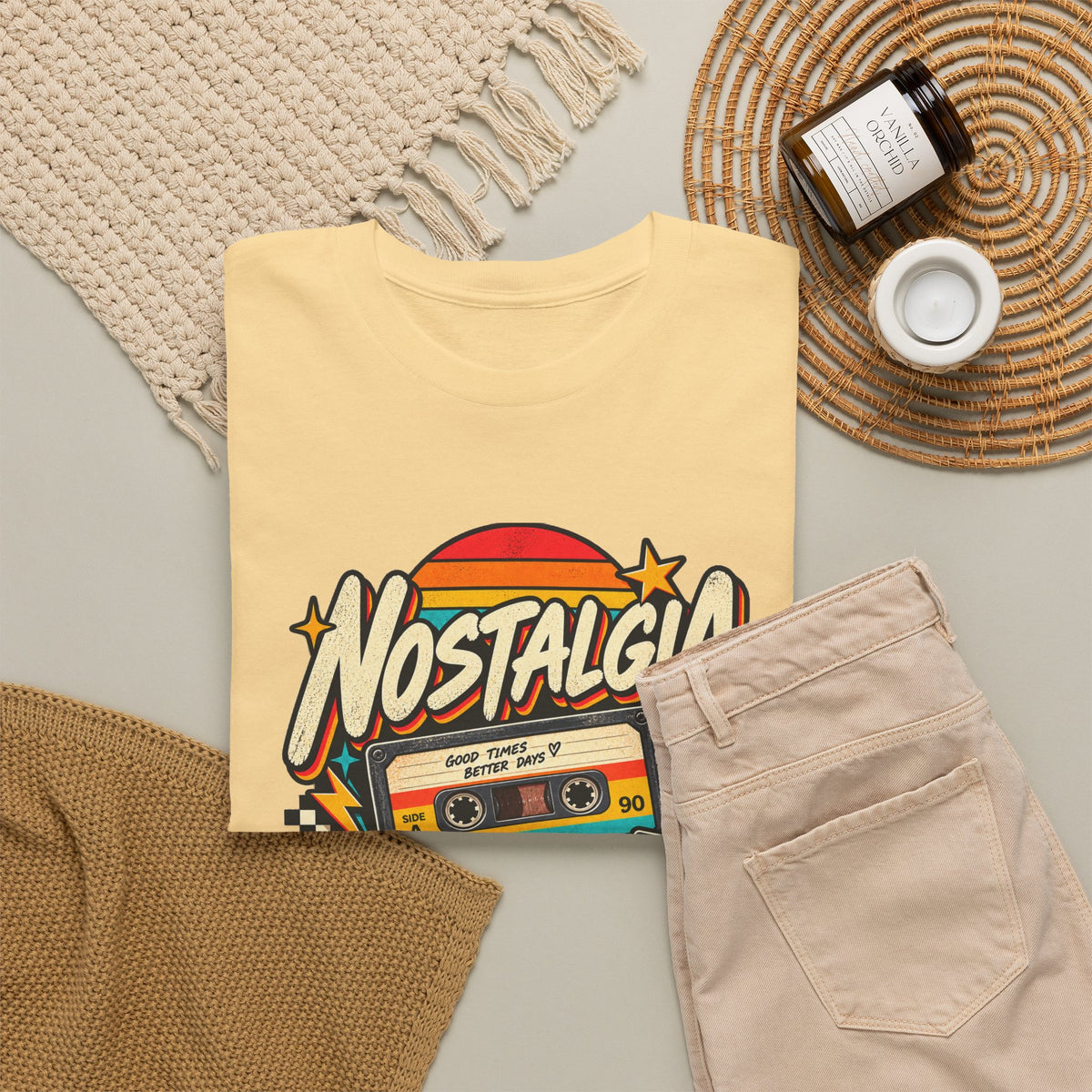 Nostalgia Never Gets Old Unisex Heavy Cotton Tee