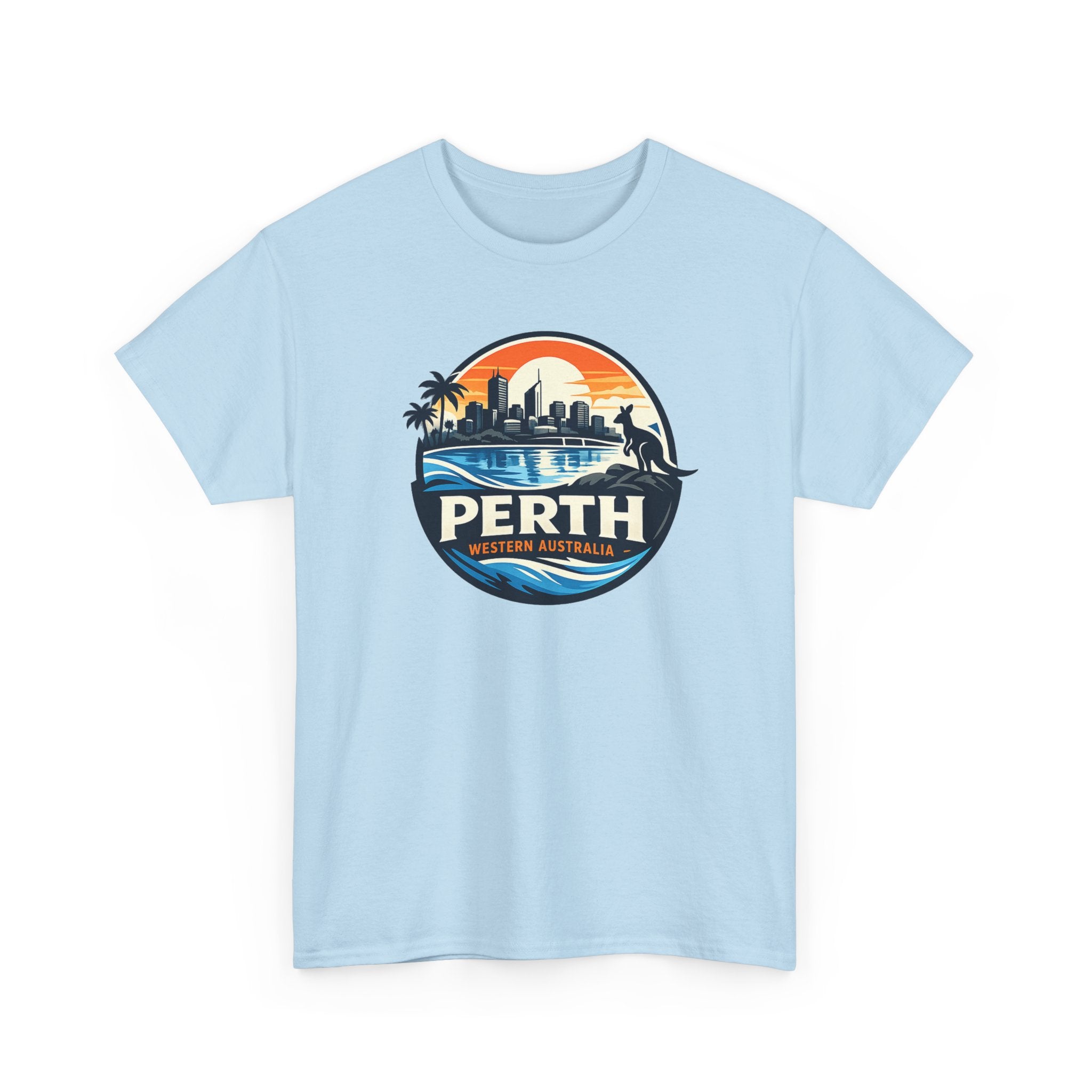 Perth Sunset Graphic Tee — Western Australia Beach Skyline T-Shirt