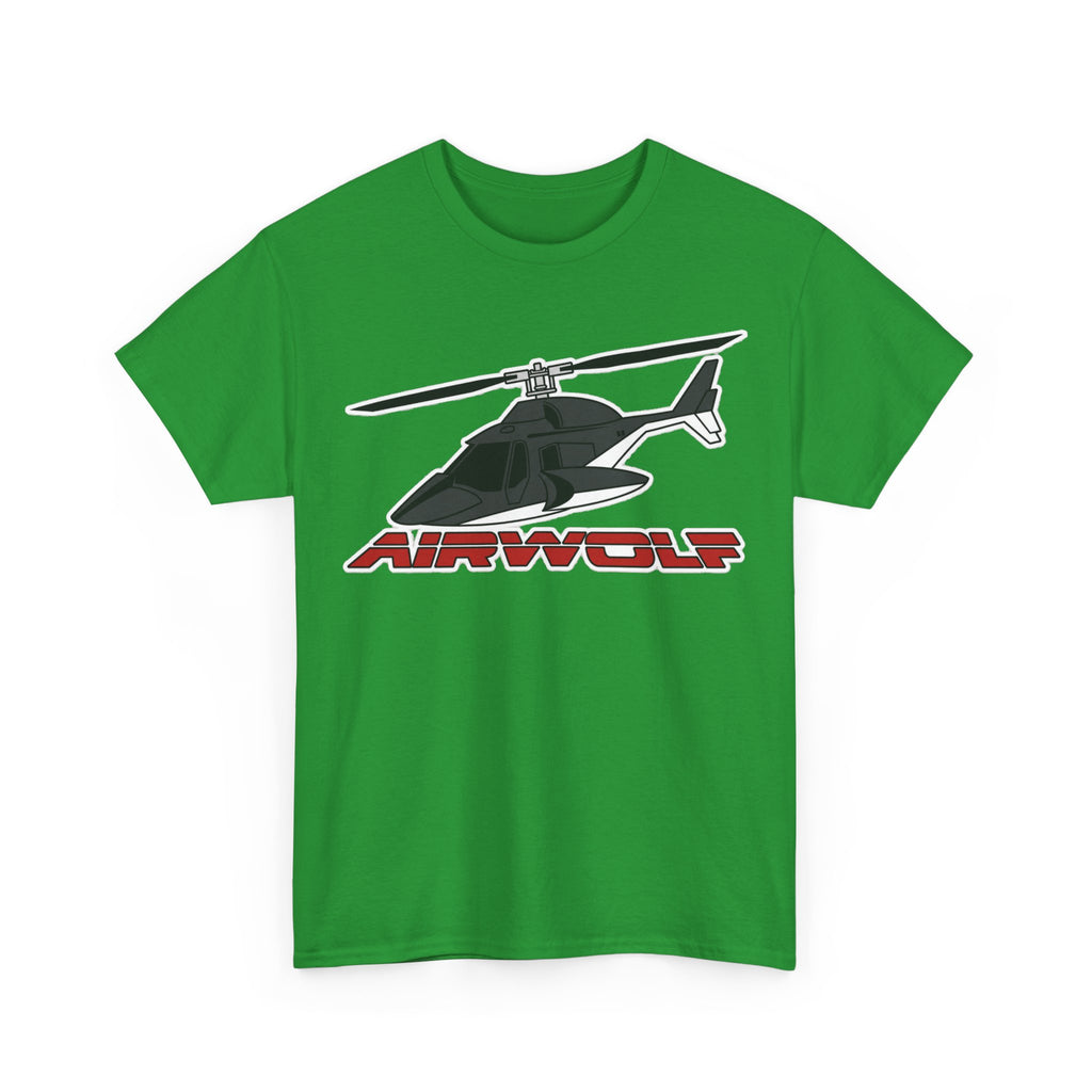 Helicopter Airwolf Tee — Retro Airwolf Logo Graphic T‑Shirt