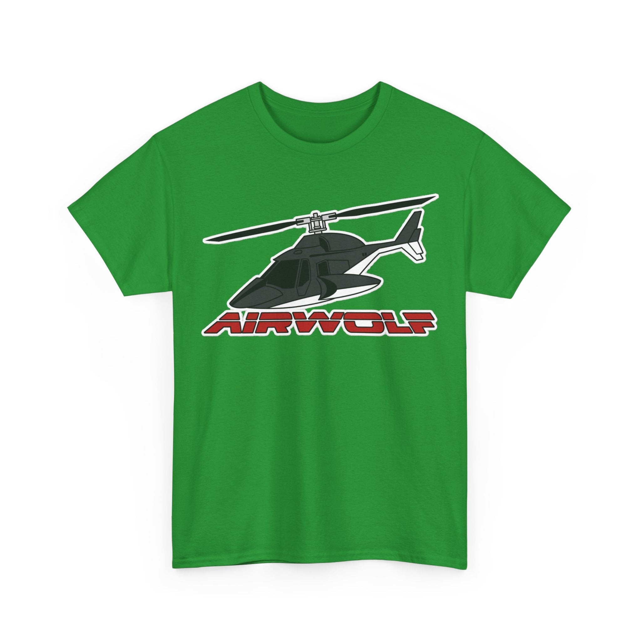 Helicopter Airwolf Tee — Retro Airwolf Logo Graphic T‑Shirt