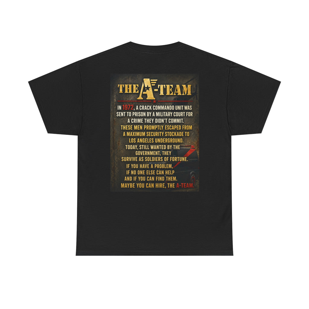 A-Team Graphic Tee — Retro TV Series Logo & Character Poster T-Shirt