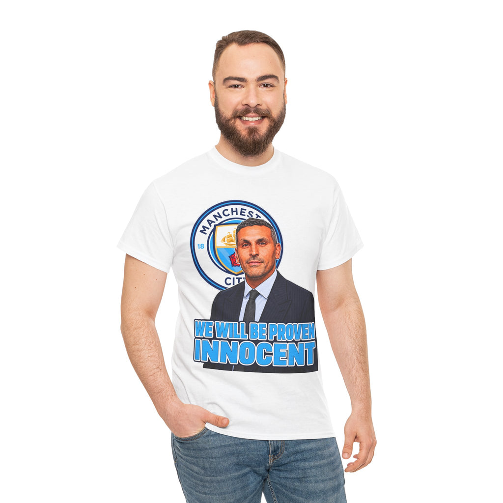 Manchester City “We Will Be Proven Innocent” Fan Cotton T-Shirt