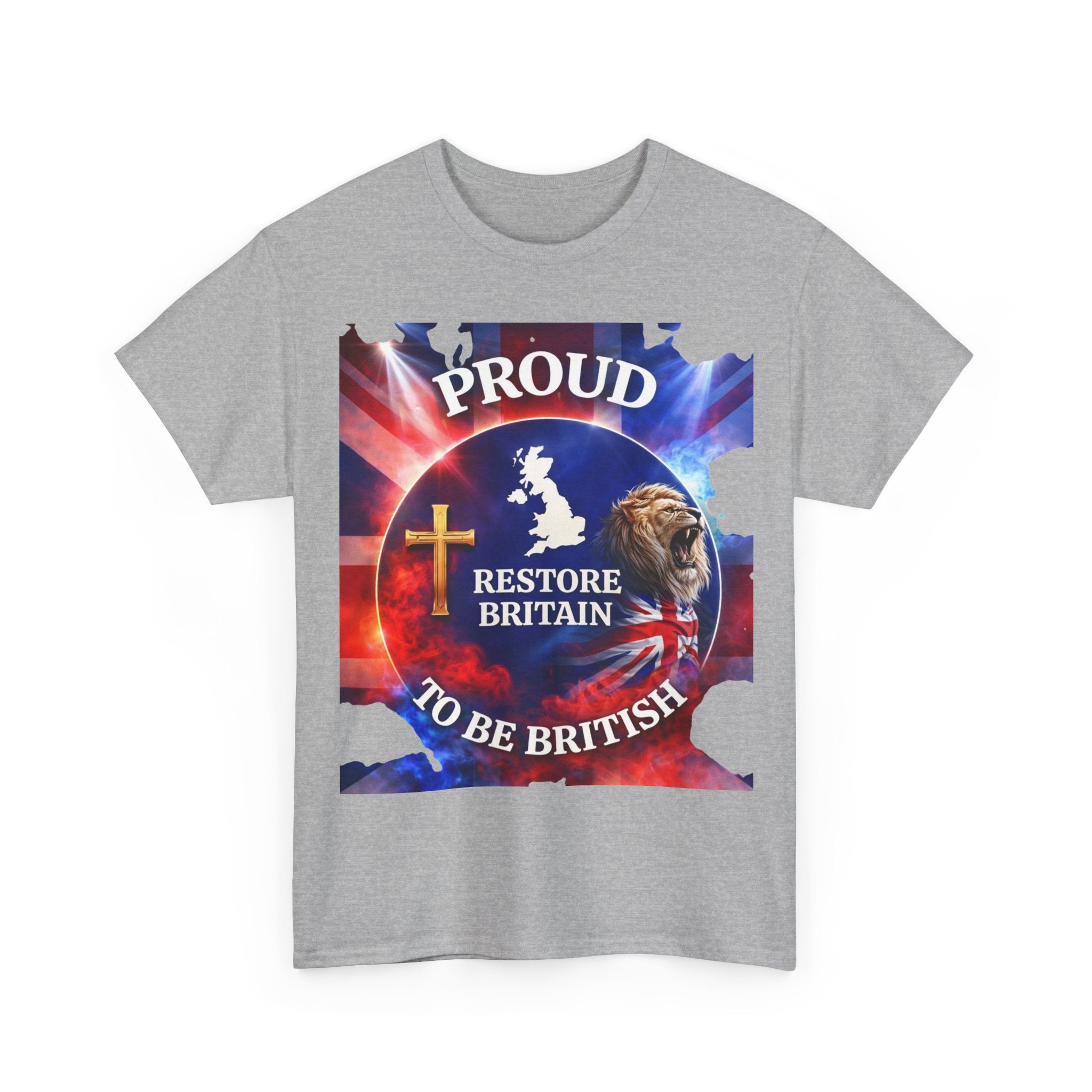 Proud to Be British Restore Britain Cotton T‑Shirt