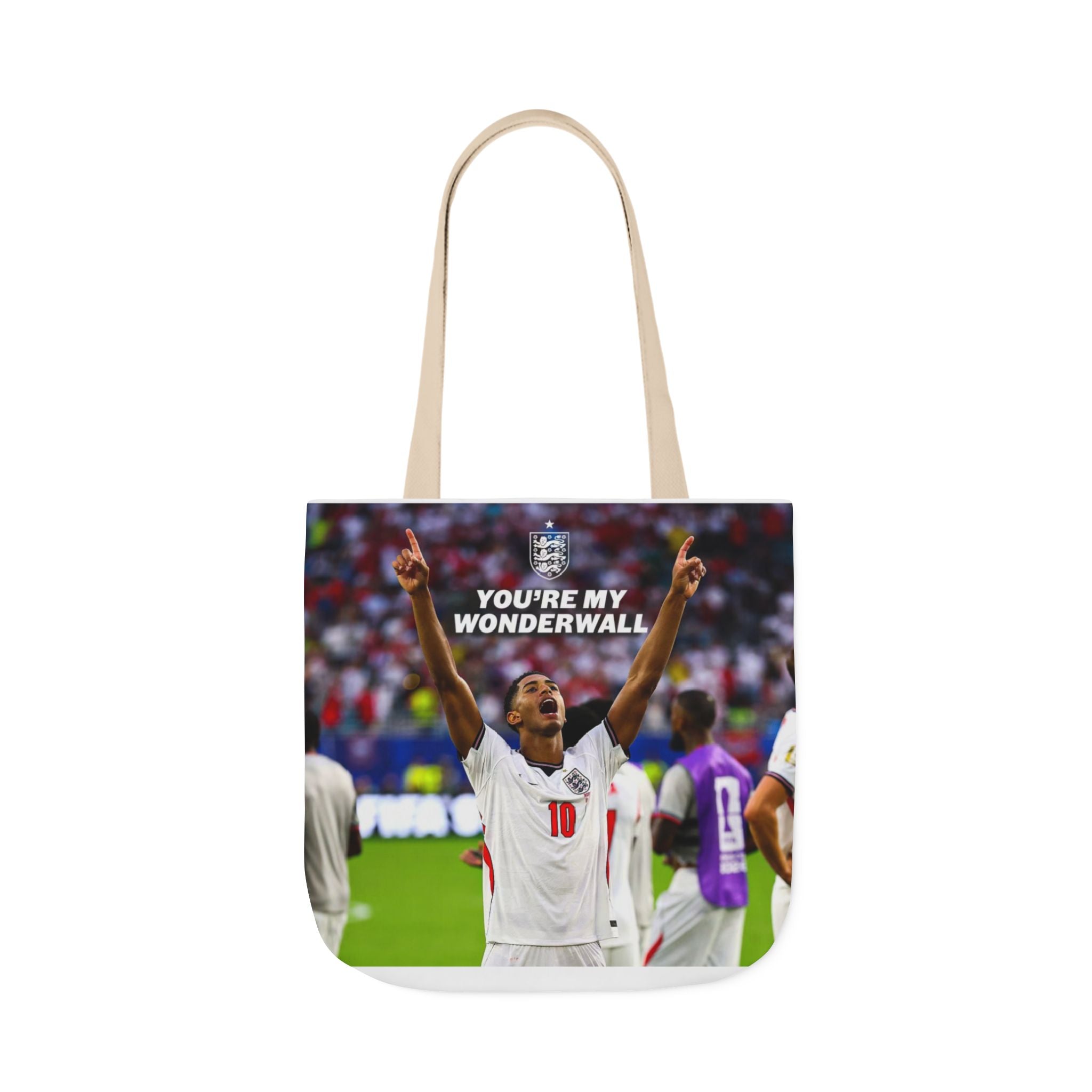 Jude Bellingham England Celebration Tote Bag – "You’re My Wonderwall" England Fan Canvas Tote