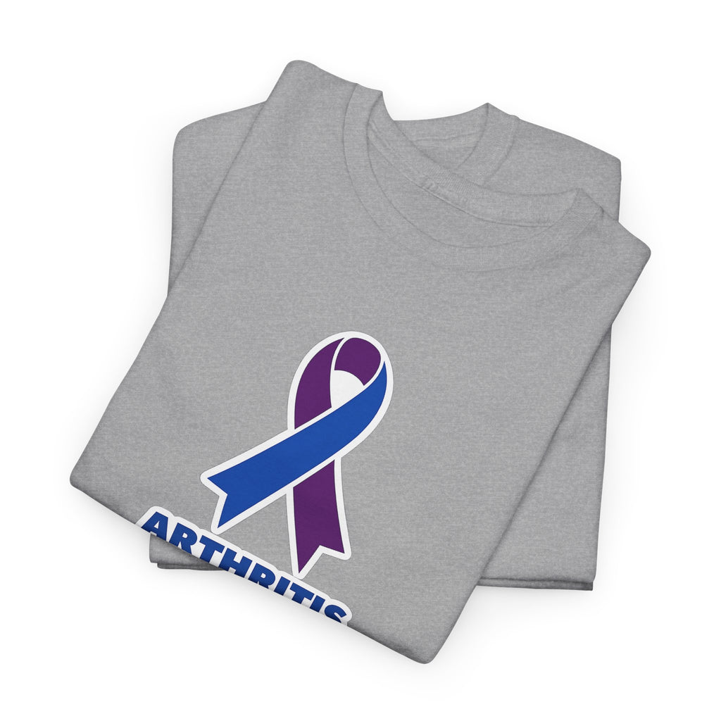 Arthritis Sucks Awareness T-Shirt — Purple & Blue Ribbon Support Tee