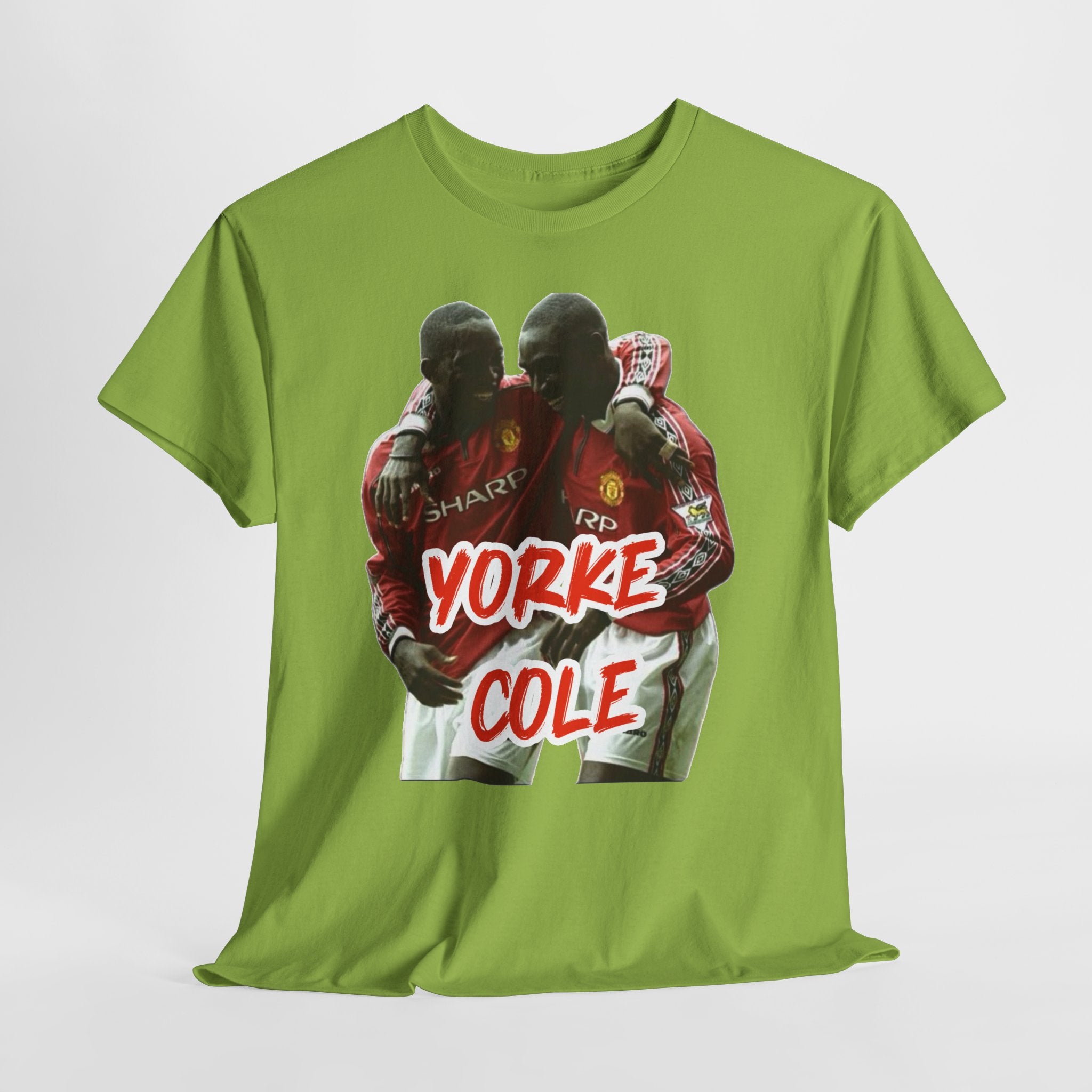 Yorke & Cole Manchester United Soccer Legends Graphic Tee — 'Yorke Cole' Retro Football Shirt