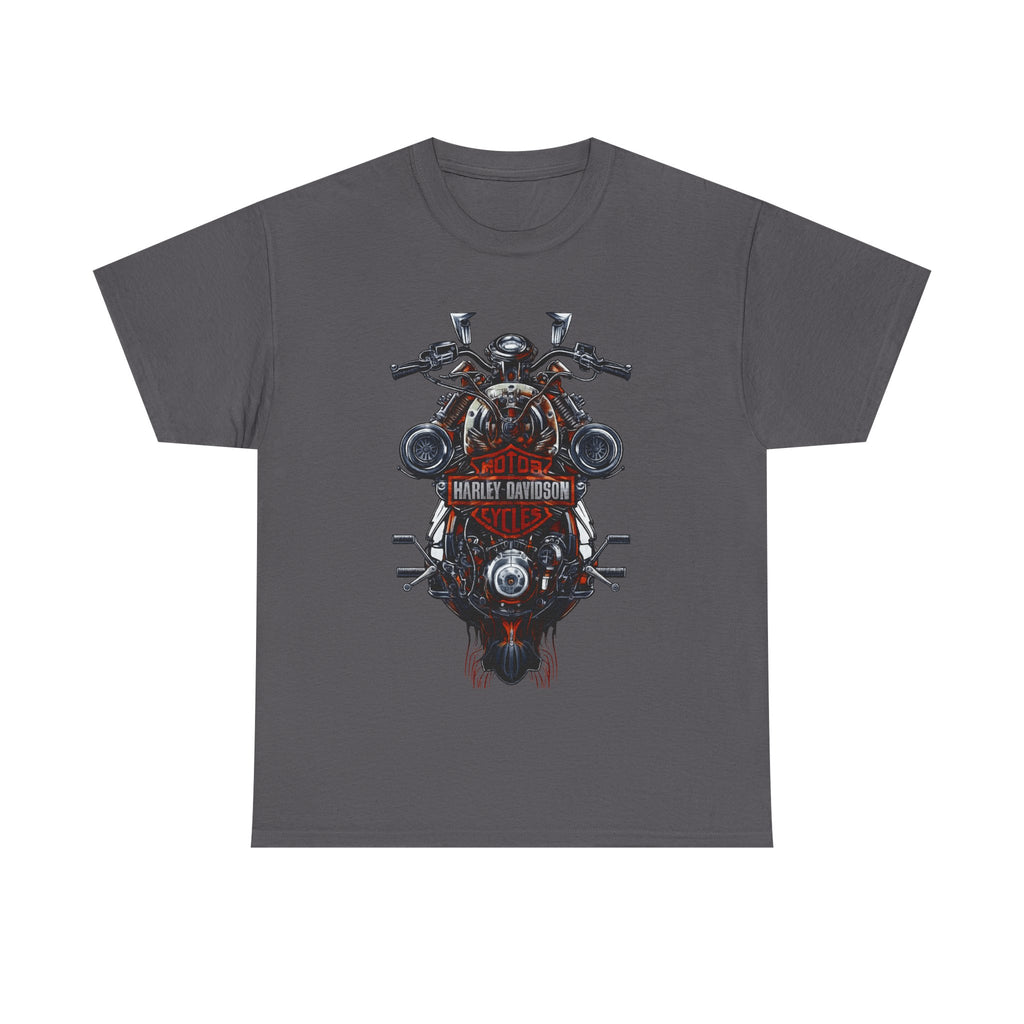 Harley Motorcycle Engine Skull T‑Shirt — Vintage Harley Style Biker Tee