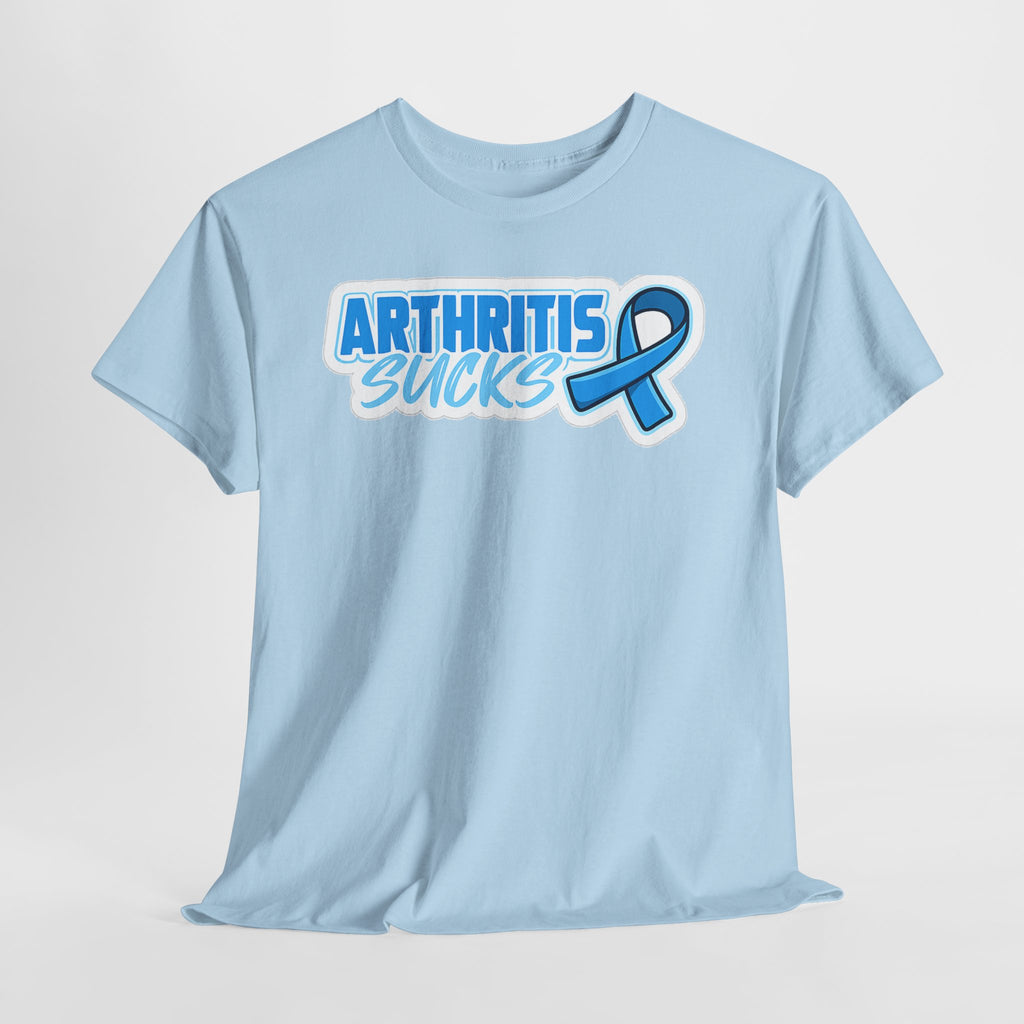 Arthritis Sucks T-Shirt with Awareness Ribbon — Arthritis Support Tee