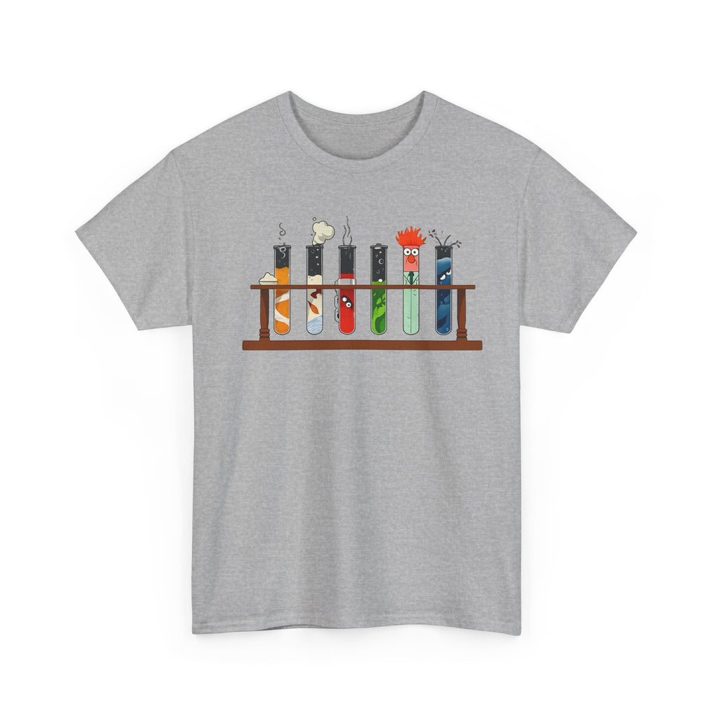 Muppets Beaker Science Test Tube Cats T‑Shirt — Cute Laboratory Cat Illustrations Tee