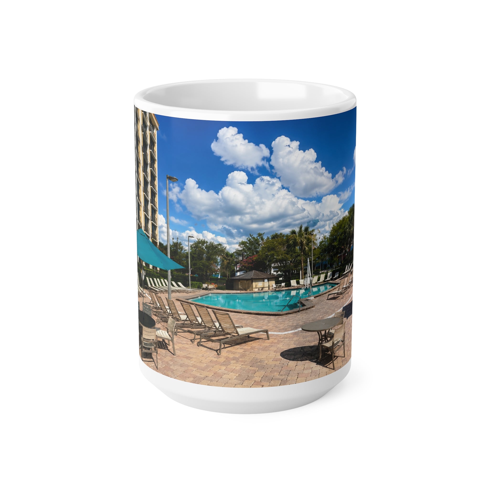 Rosen Inn Closest to Universal Poolside Photo Mug – Tropical Vacation Coffee Cup (11oz & 15oz)