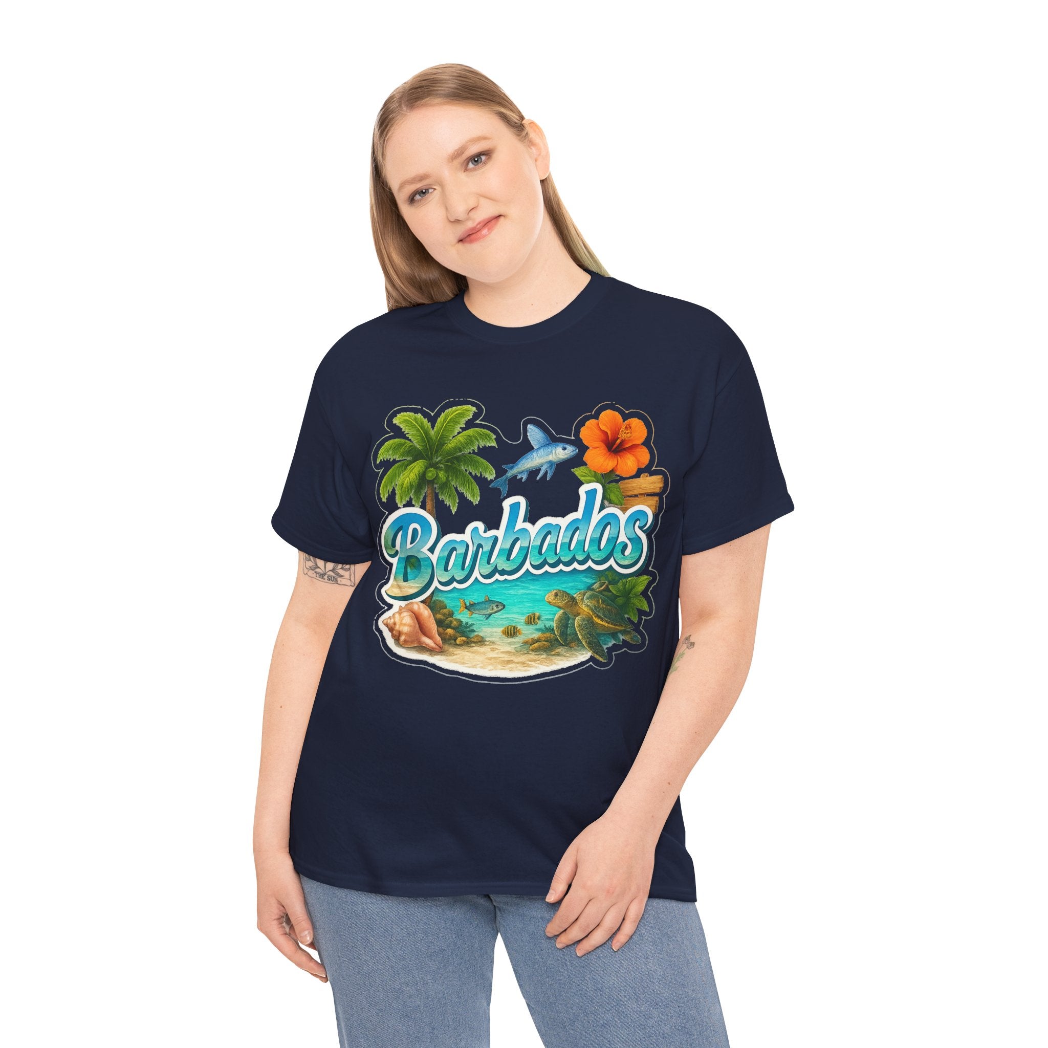 Barbados Beach Graphic Tee — Tropical Island Vacation T‑Shirt