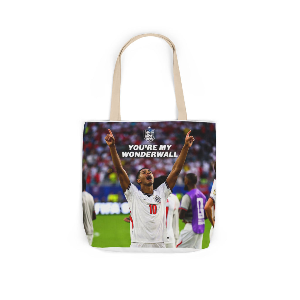 Jude Bellingham England Celebration Tote Bag – "You’re My Wonderwall" England Fan Canvas Tote