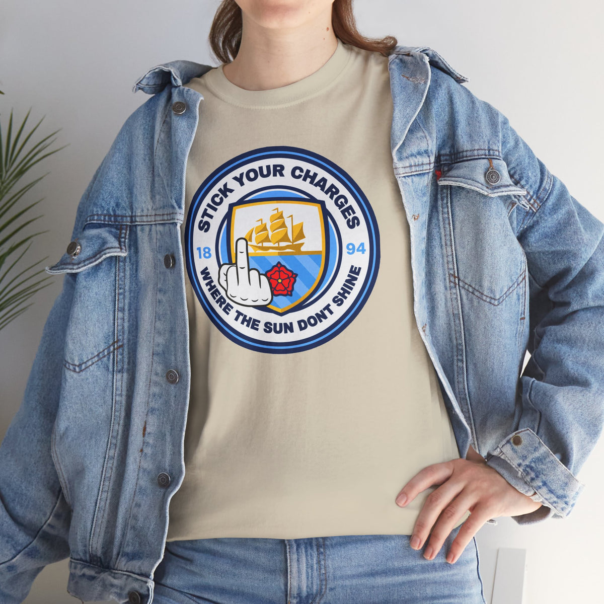 Manchester City "Stick Your Charger Where the Sun Don't Shine" Cotton t-shirt