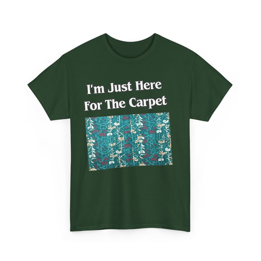 Orlando Airport Carpet Lover T-Shirt — "I'm Just Here For The Carpet" Graphic Tee